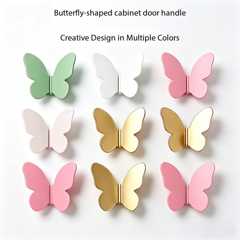 Drawer Pull Gold - Nordic Light Luxury Gold Butterfly Handles