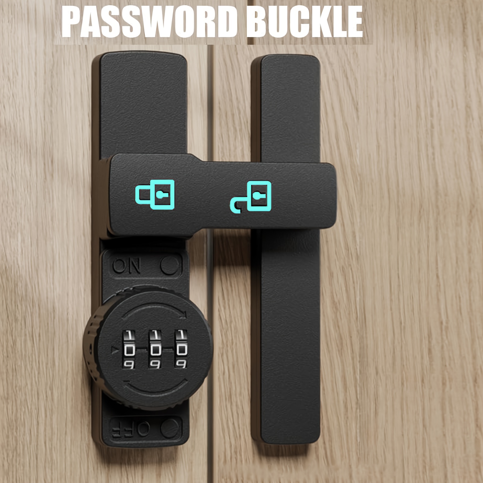 Furniture Sliding Door Hardware - Password Door Lock and Deadbolt, 180