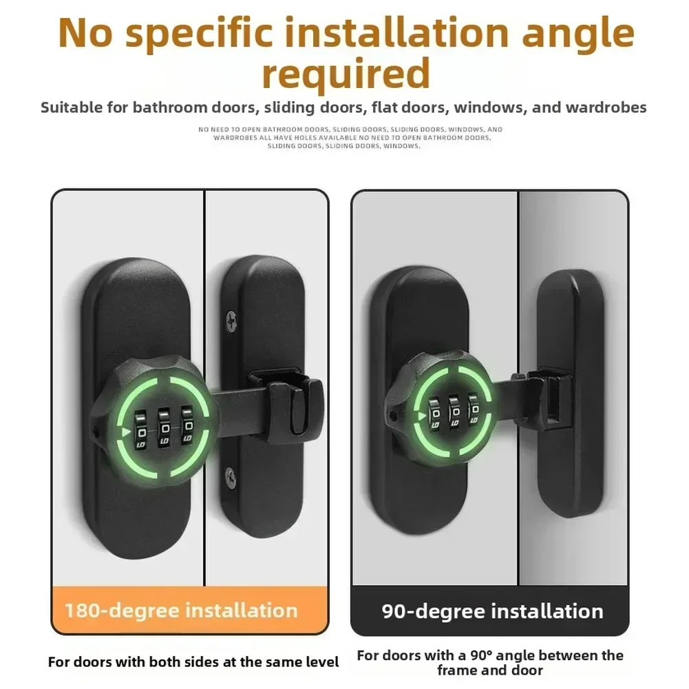 Password Door Latch 90/180 Deg - Furniture Sliding Door Hardware recension och pris