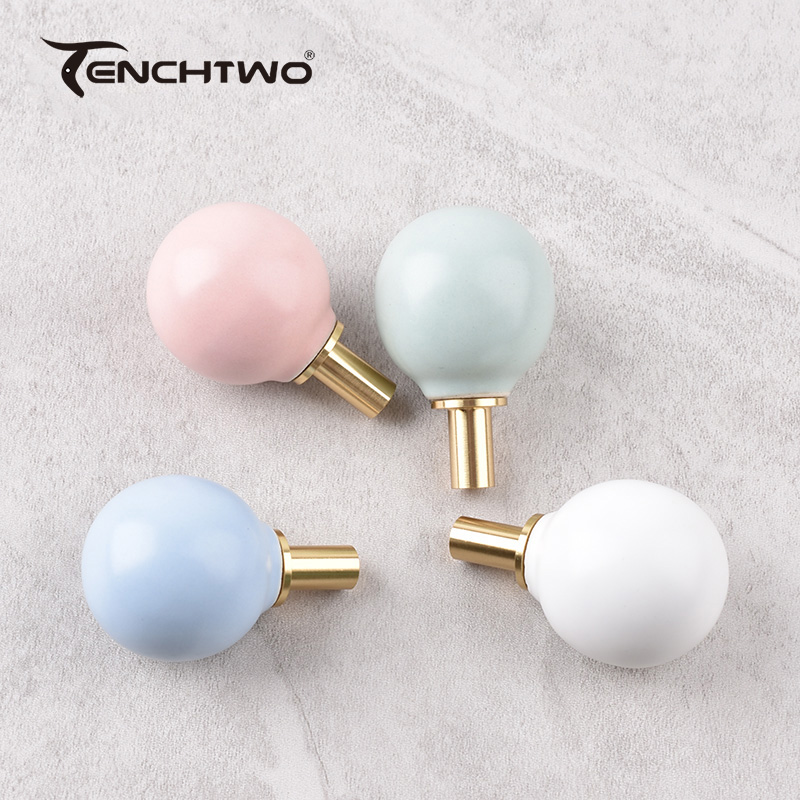 Round Ceramic Hook Clothes Han - Cabinet Knob Round recension och pris