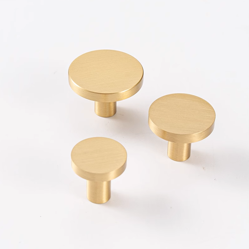 Round Brass Kitchen Cabinet Dr - Drawer Pull Gold recension och pris