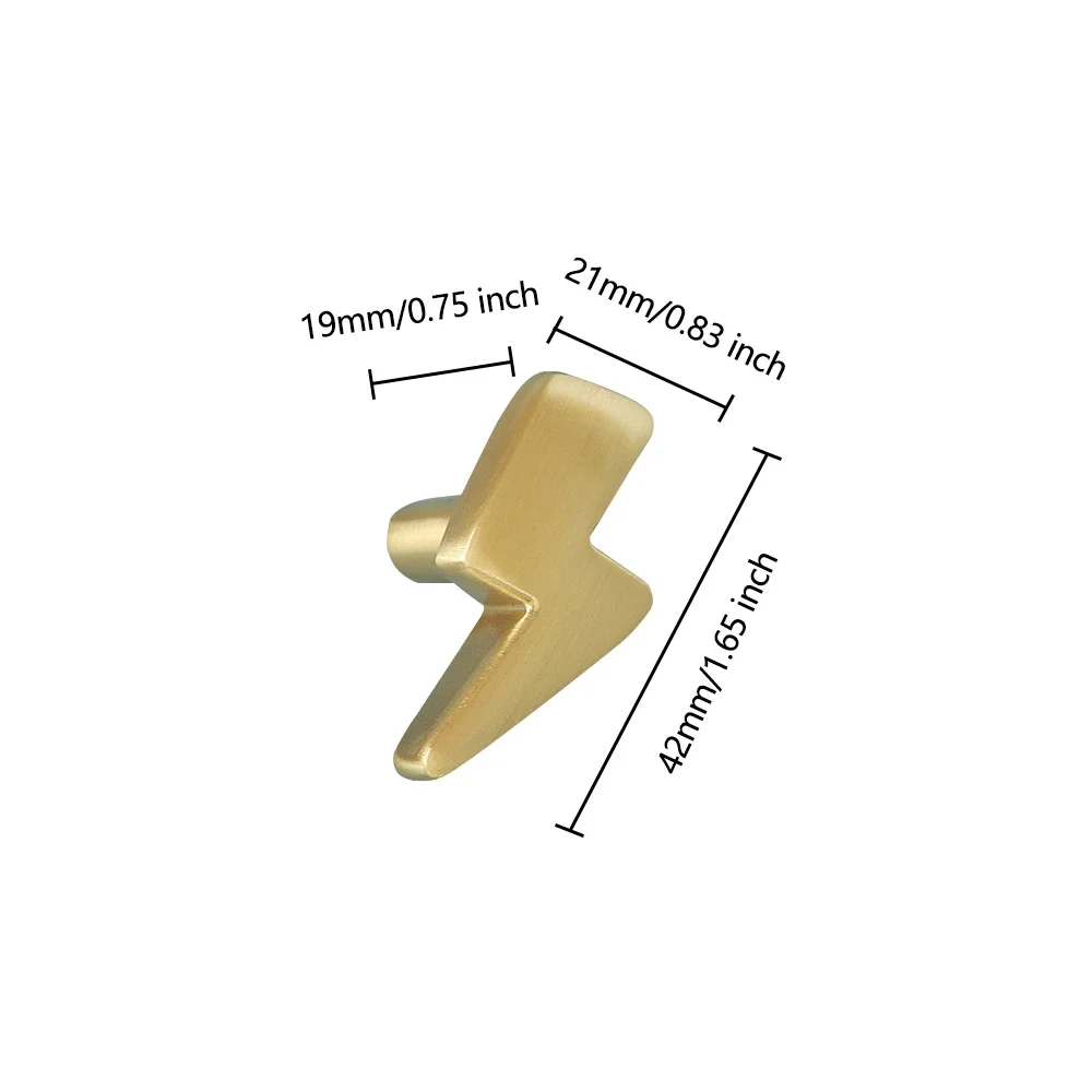 Lightning Design Brass Cabinet - Unique Furniture Hardware Pulls recension och pris