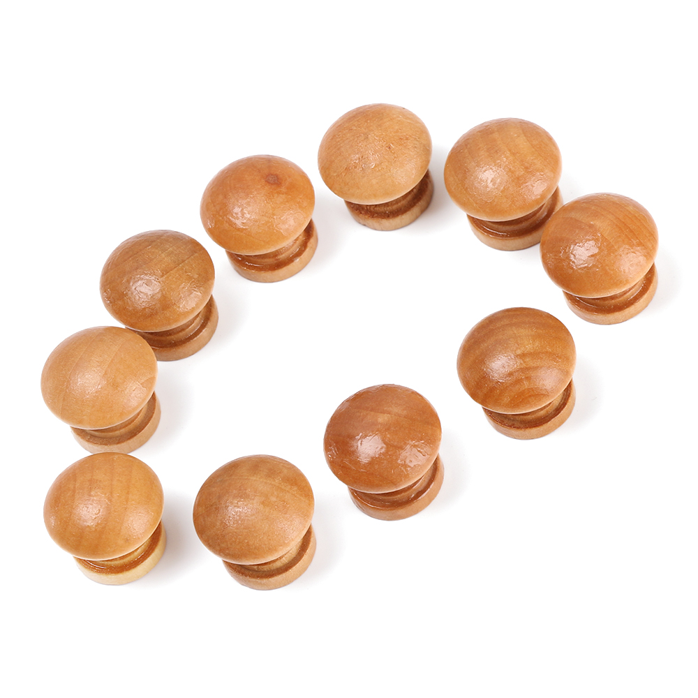 10pcs/Lot Round Shape Natural  - Cabinet Knob Round recension och pris