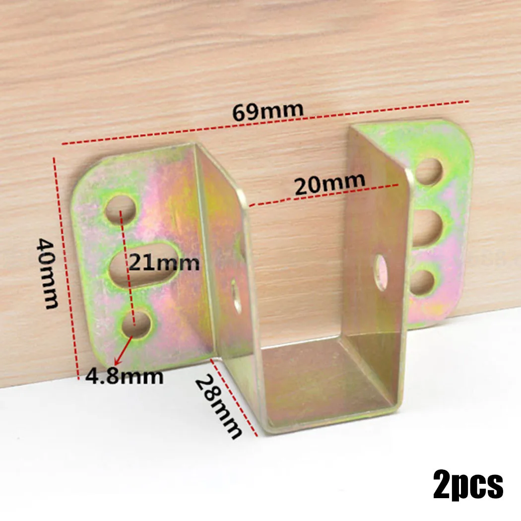 2pcs U Shaped Metal Bed Bracke - Furniture Rails Hardware recension och pris