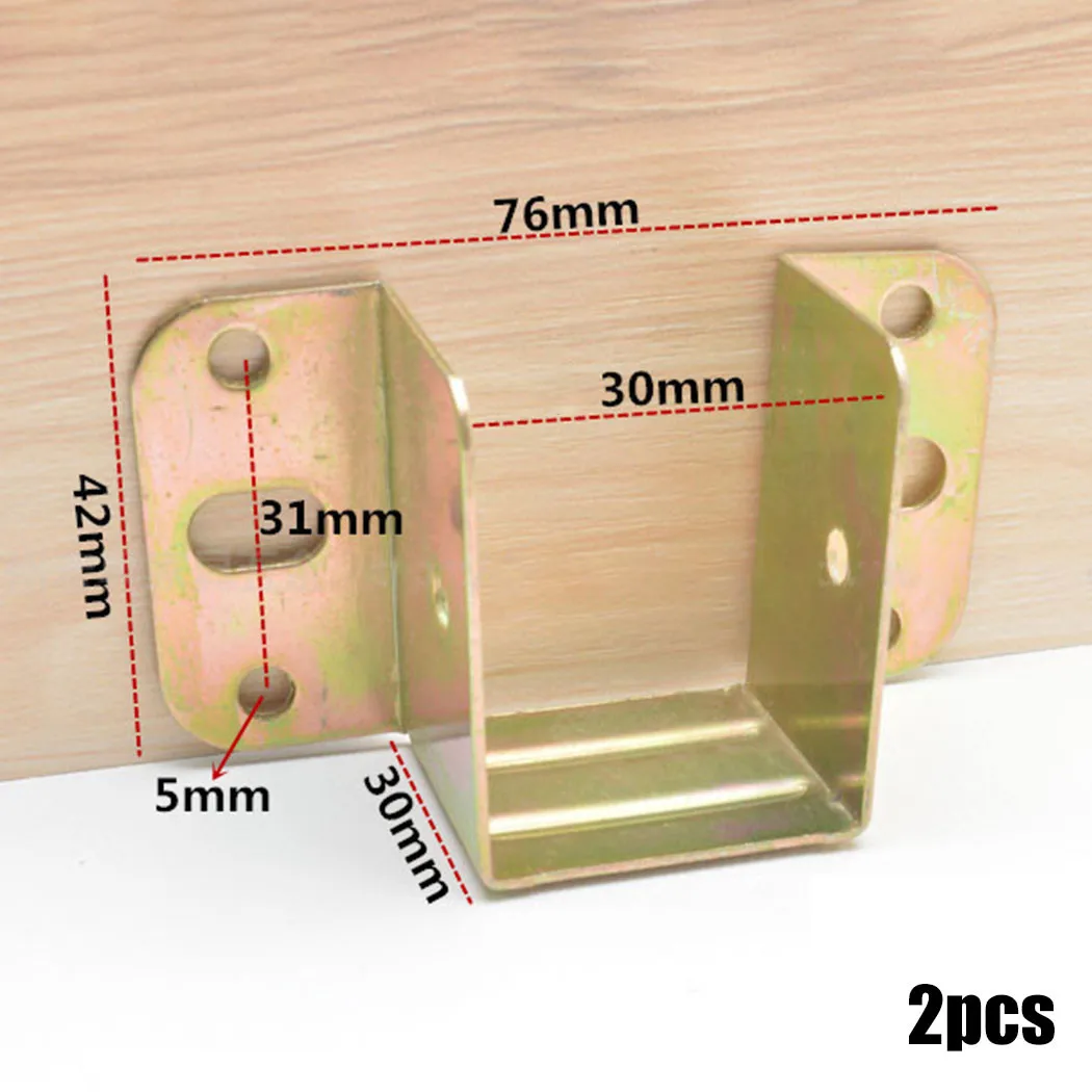 2pcs U Shaped Metal Bed Bracke - Furniture Rails Hardware recension och pris