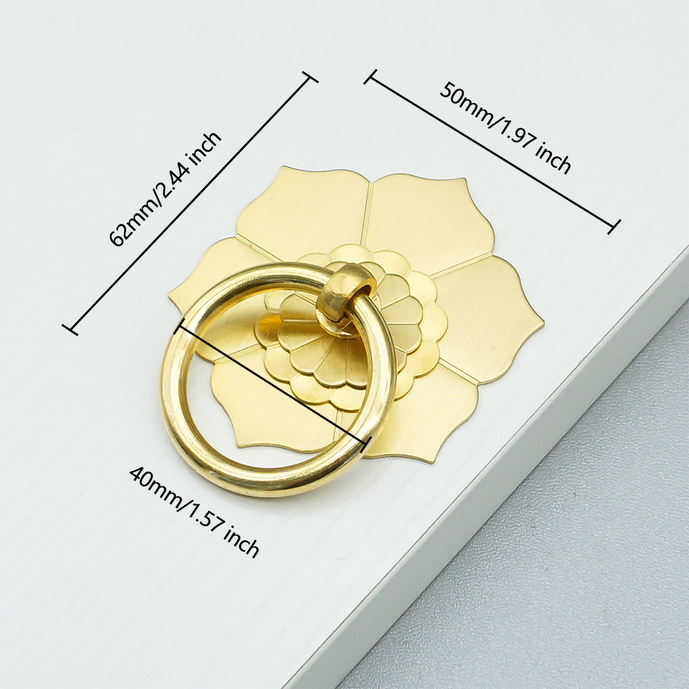 Floral Brass Cabinet Door Knob - Unique Furniture Hardware Pulls recension och pris