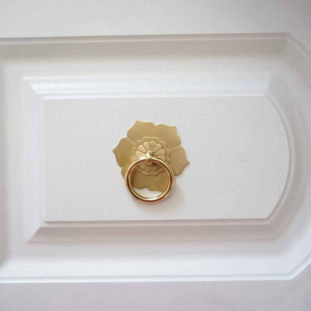 Floral Brass Cabinet Door Knob - Unique Furniture Hardware Pulls recension och pris