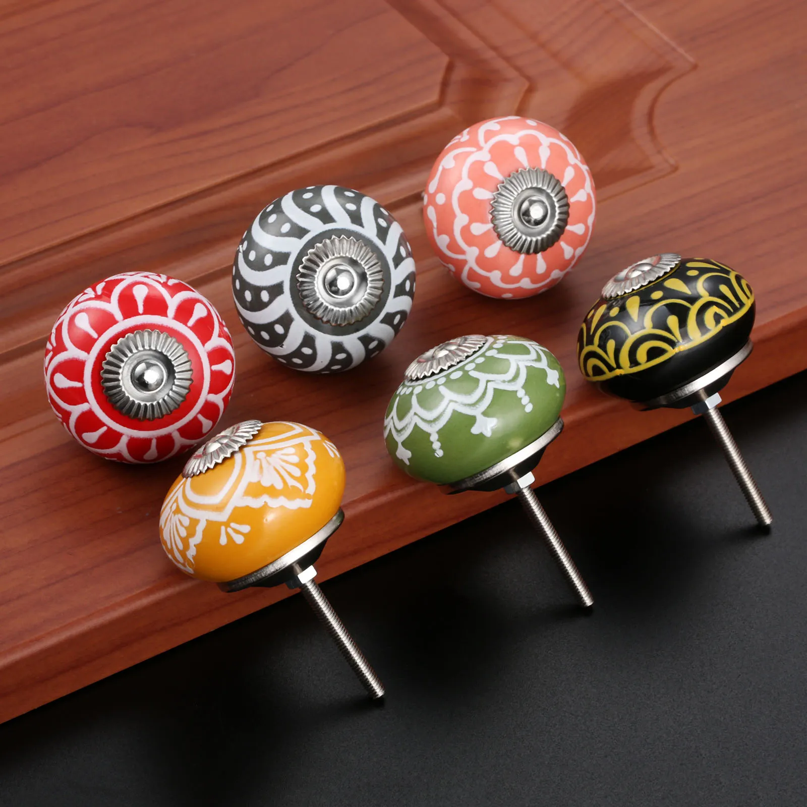 40mm Vintage Floral Prints Cer - Cabinet Knob Round recension och pris