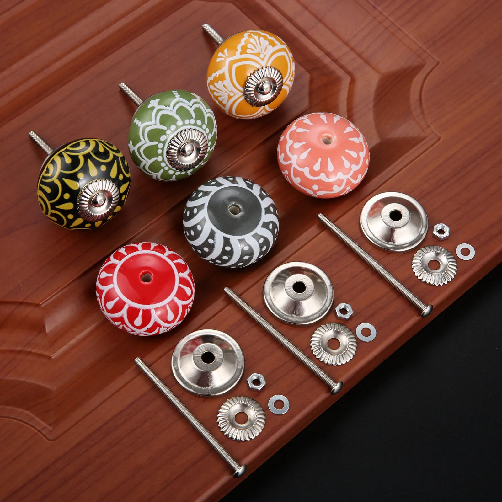 40mm Vintage Floral Prints Cer - Cabinet Knob Round recension och pris