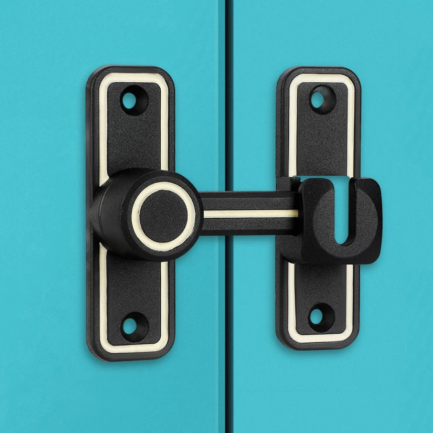 Black Luminous Barn Door Latch - Furniture Sliding Door Hardware recension och pris
