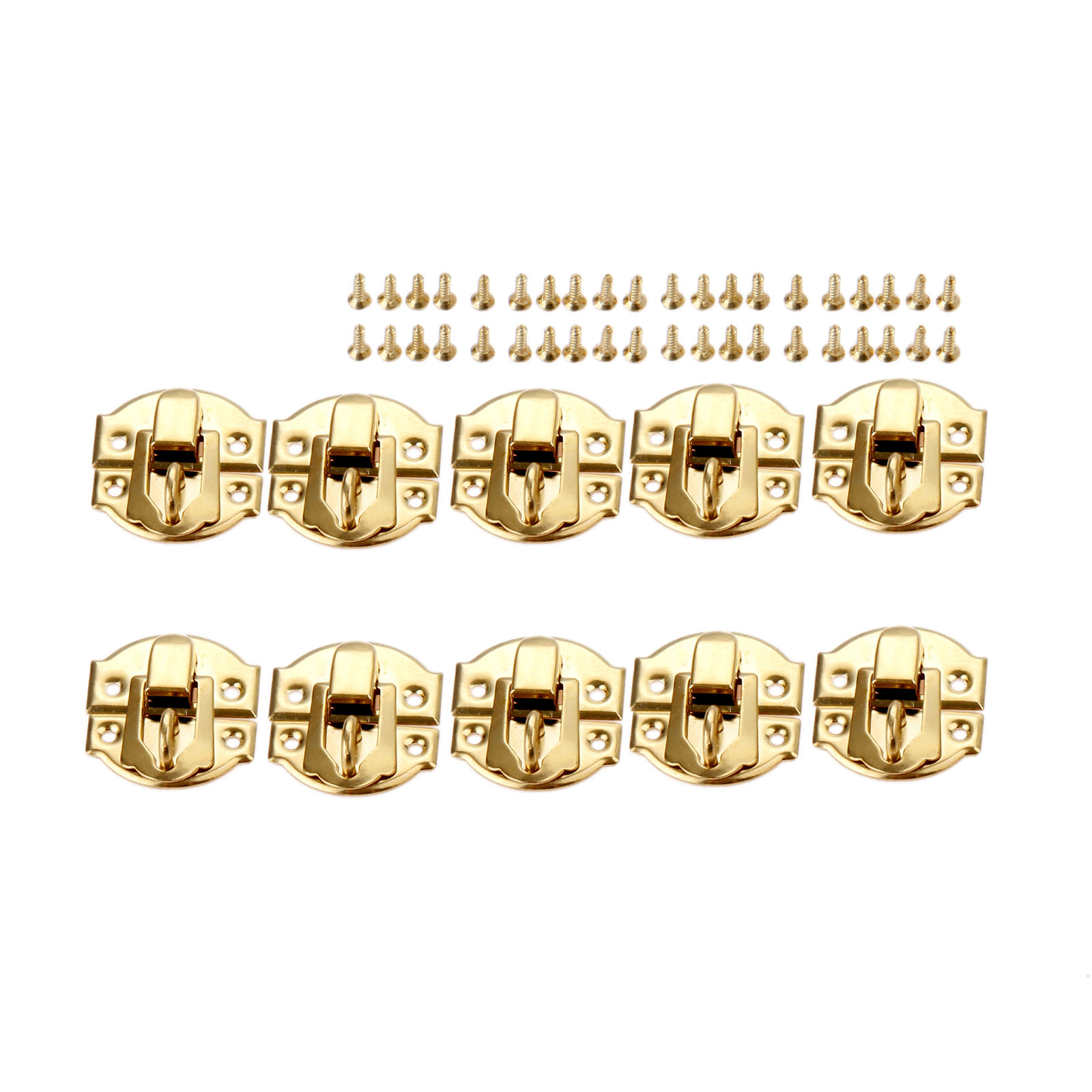 10pcs Golden Box Latch Clasps  - Furniture Hardware Decorative recension och pris