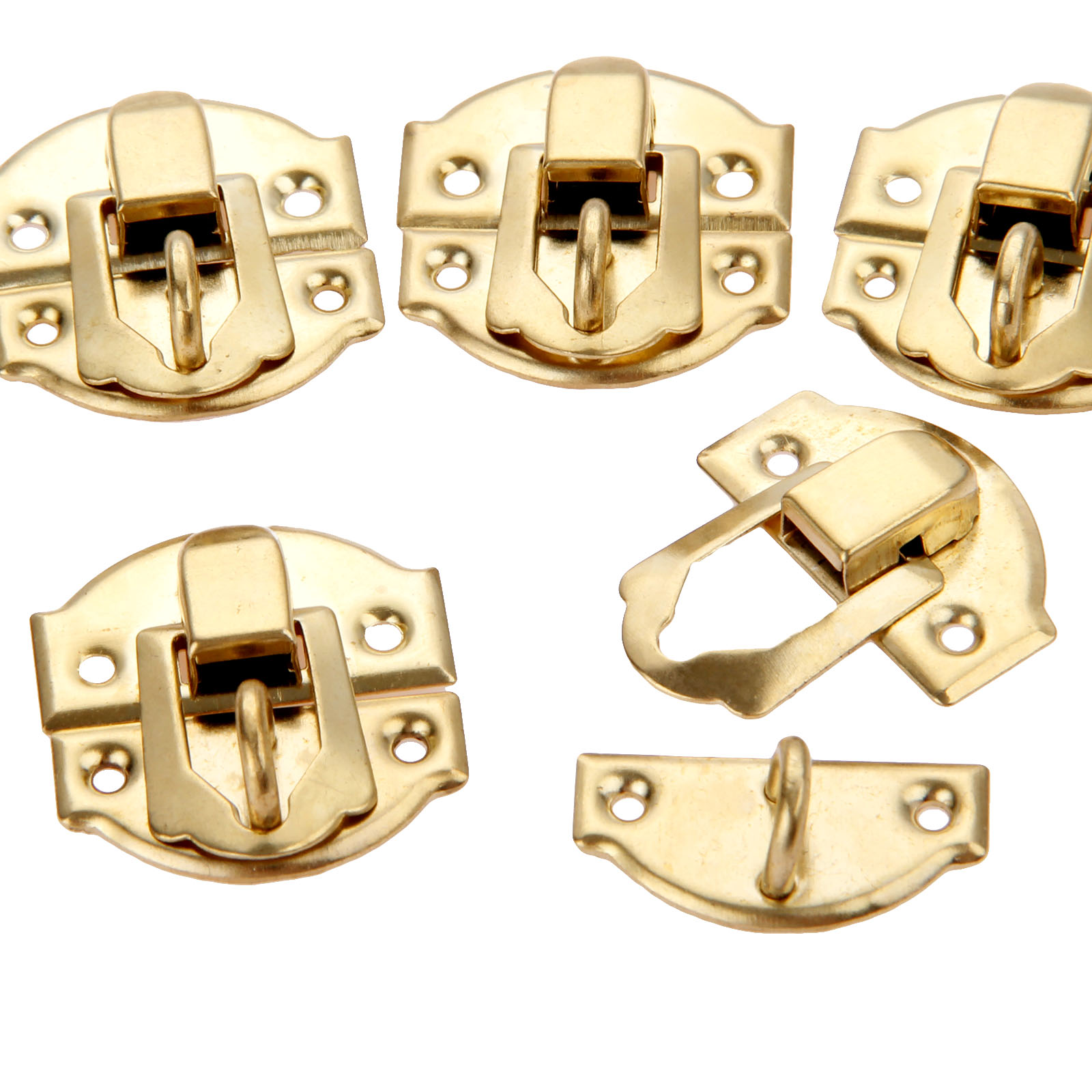 10pcs Golden Box Latch Clasps  - Furniture Hardware Decorative recension och pris