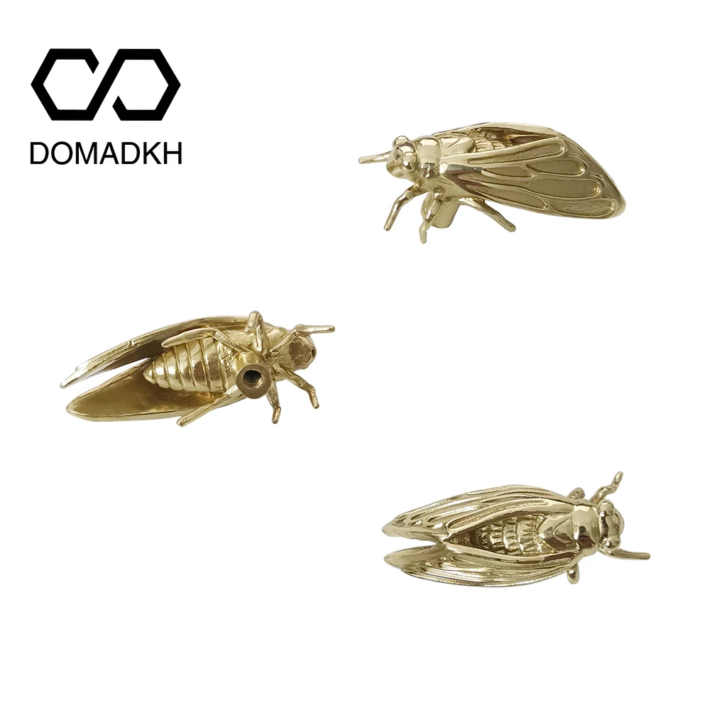 Brass Cicada Cabinet Door Knob - Unique Furniture Hardware Pulls recension och pris