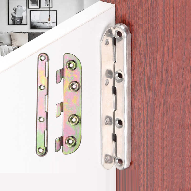 1set 6/8 inch Metal Bed Bracke - Furniture Rails Hardware recension och pris