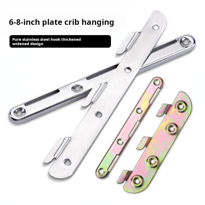 1set 6/8 inch Metal Bed Bracke - Furniture Rails Hardware recension och pris