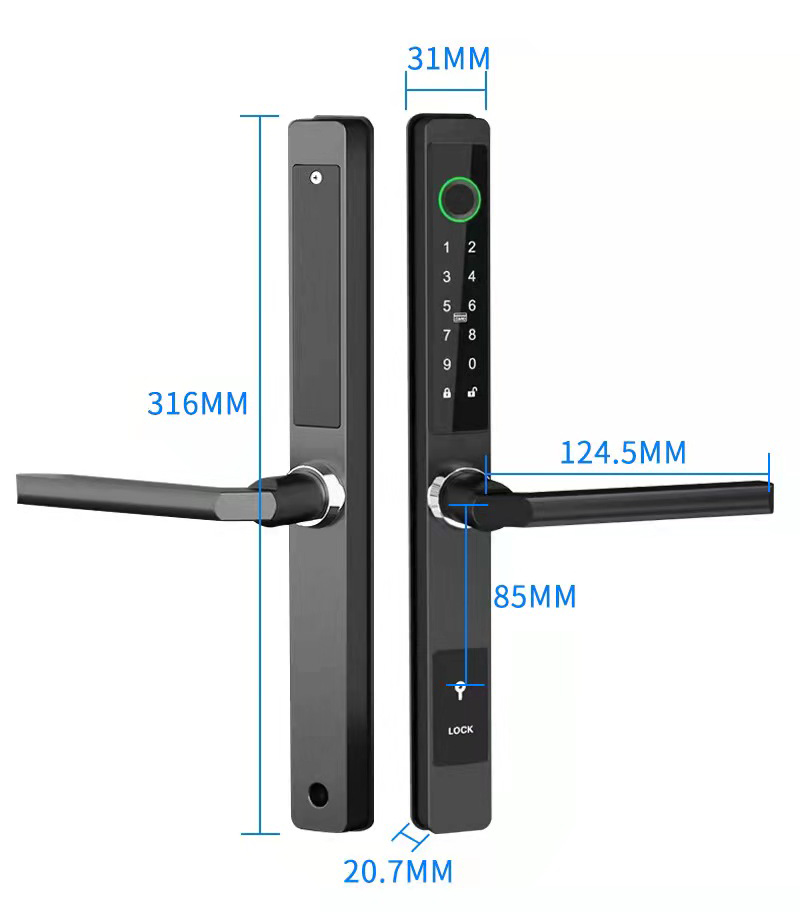 ZHDCOOKEY Biometric Digital Do - Furniture Sliding Door Hardware recension och pris