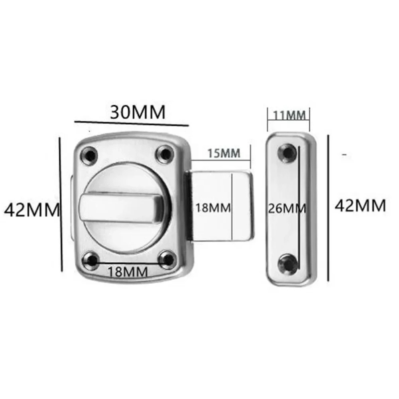 Anti-theft Cast Metal Door Lat - Furniture Sliding Door Hardware recension och pris