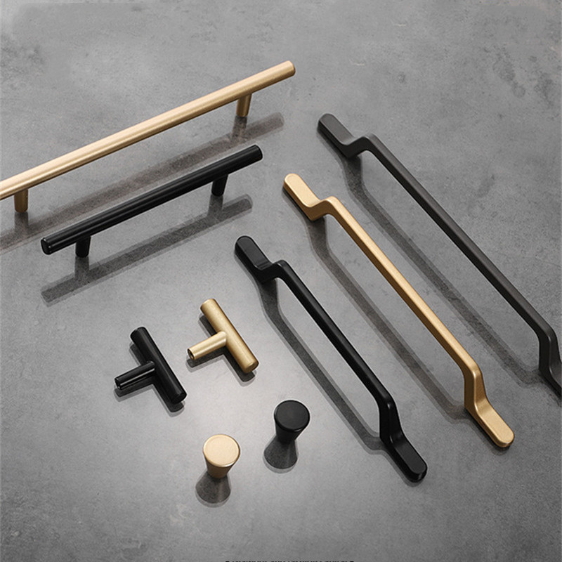European Simple Black Kitchen  - Drawer Pull Gold recension och pris