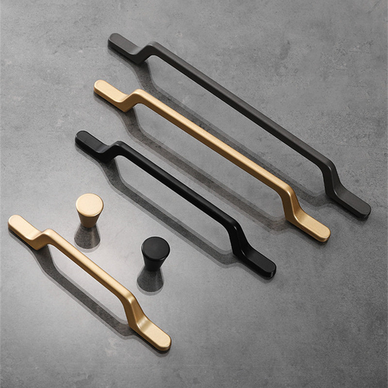 European Simple Black Kitchen  - Drawer Pull Gold recension och pris