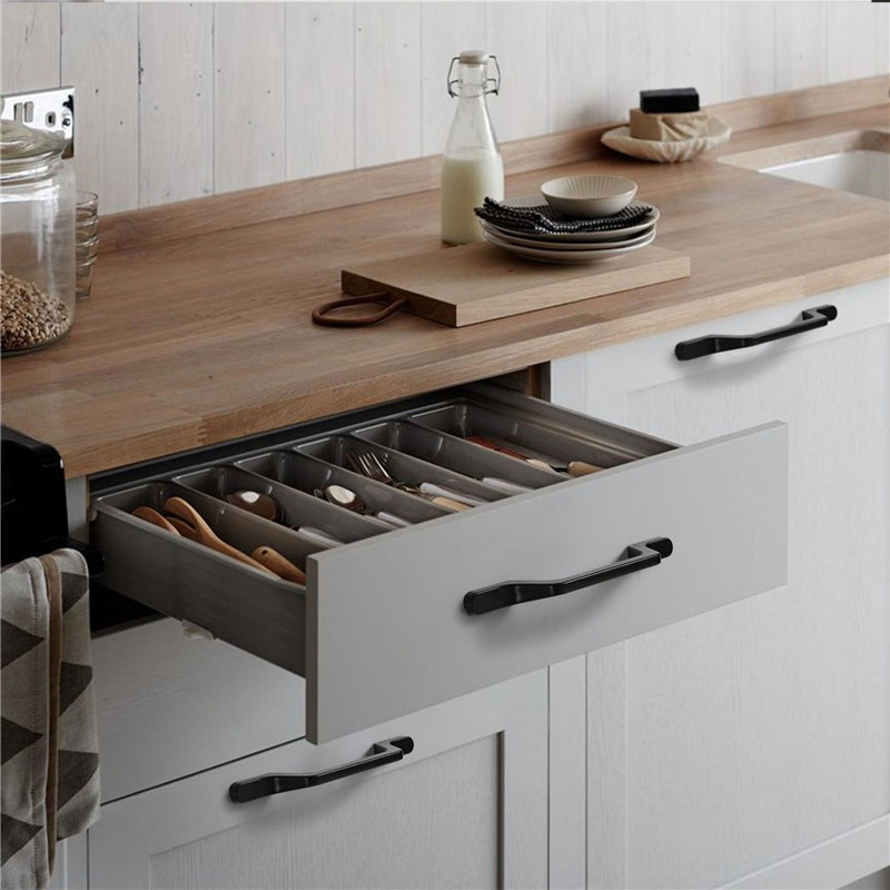 European Simple Black Kitchen  - Drawer Pull Gold recension och pris