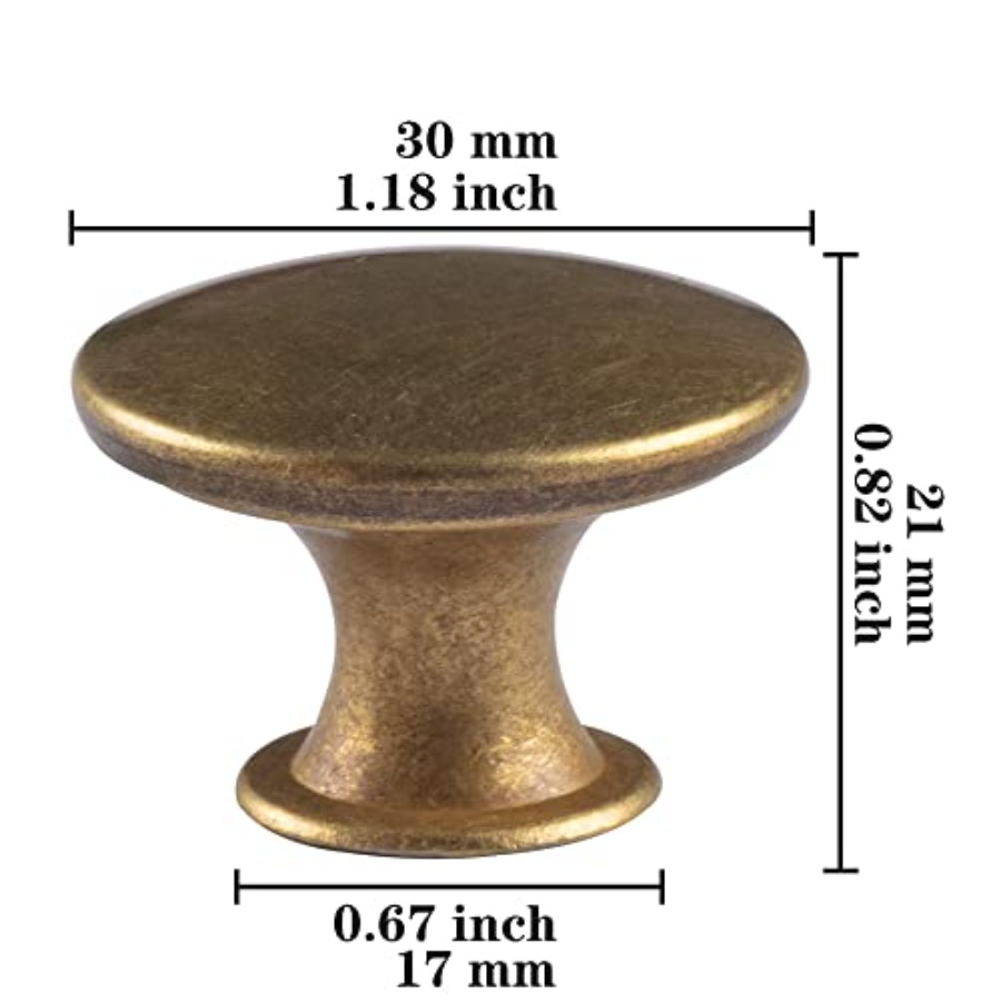 6 Pack Round Kitchen Cabinet K - Cabinet Knob Round recension och pris