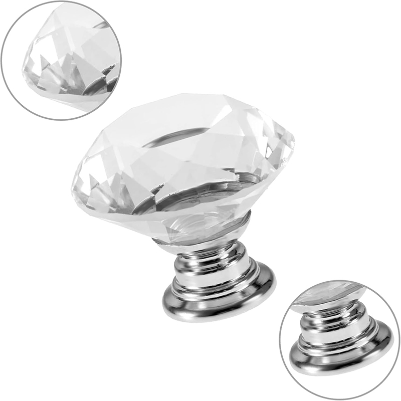 6Pcs Cabinet Knob with Screws  - Cabinet Knob Round recension och pris