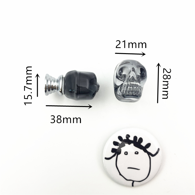 LCH  Clear Crystal Skull Shape - Unique Furniture Hardware Pulls recension och pris