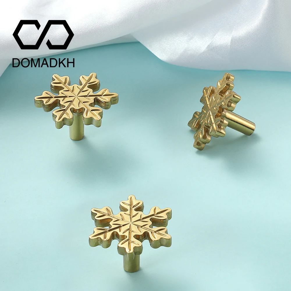 Snowflake Brass Cabinet Door K - Unique Furniture Hardware Pulls recension och pris