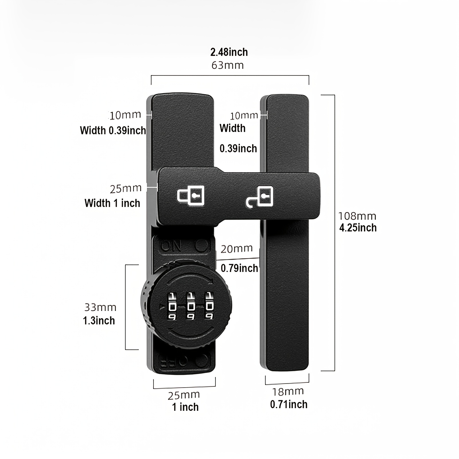 Password Door Lock and Deadbol - Furniture Sliding Door Hardware recension och pris