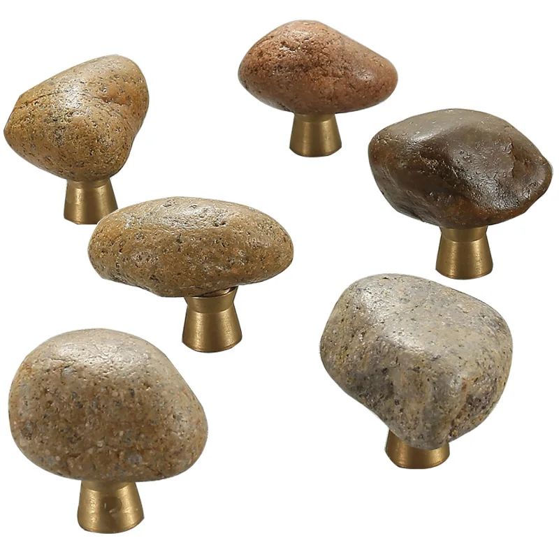 1 Pc Unique Natural Stone + Zi - Unique Furniture Hardware Pulls recension och pris